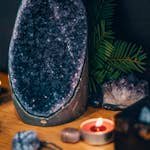 Geode Rock on the Table